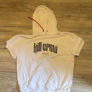 Kill Crew White Lightweight Hoodie